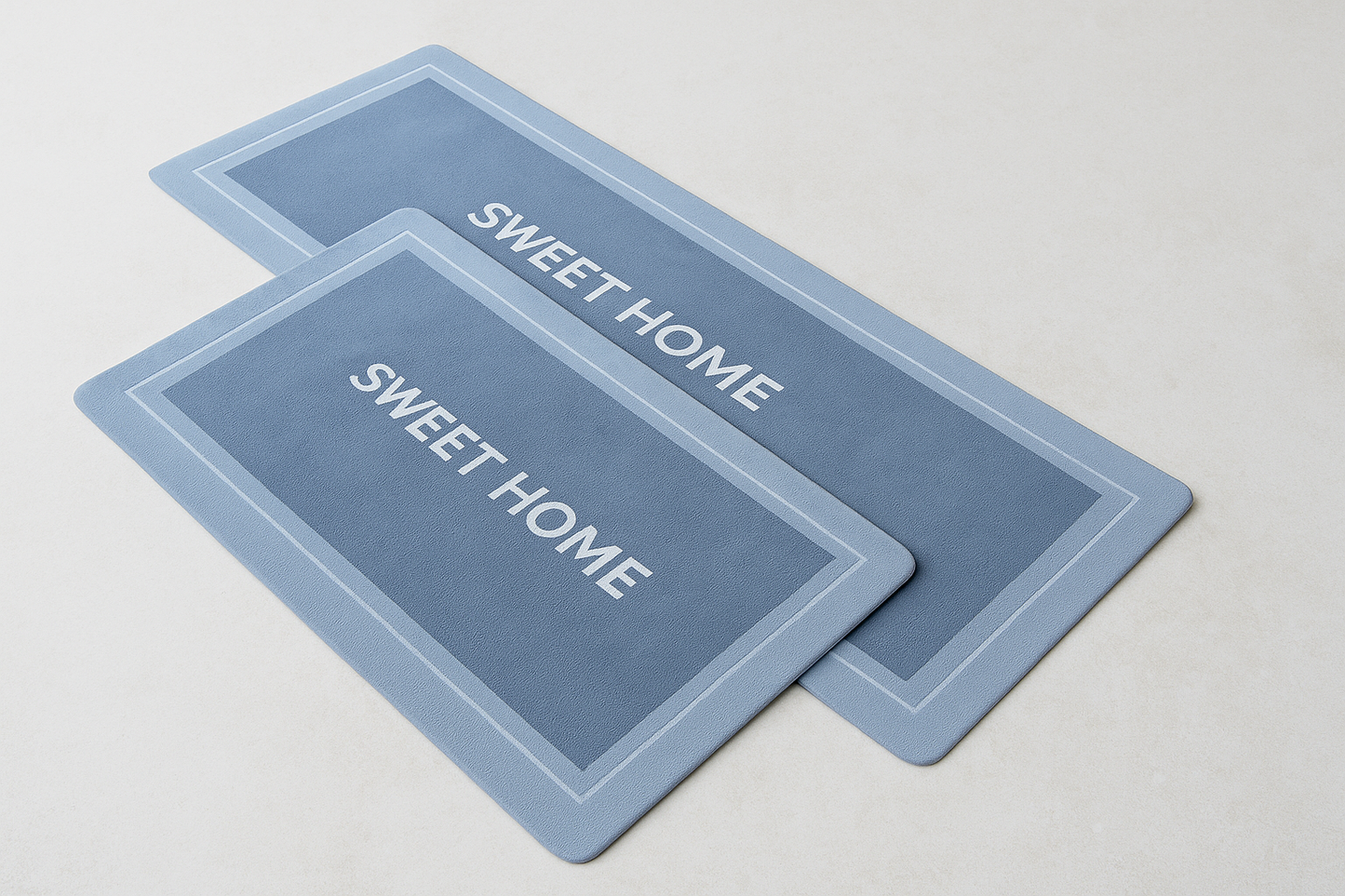 Set de 2 Alfombras Antideslizantes - ¡Mantén tu baño y cocina secos y seguros!