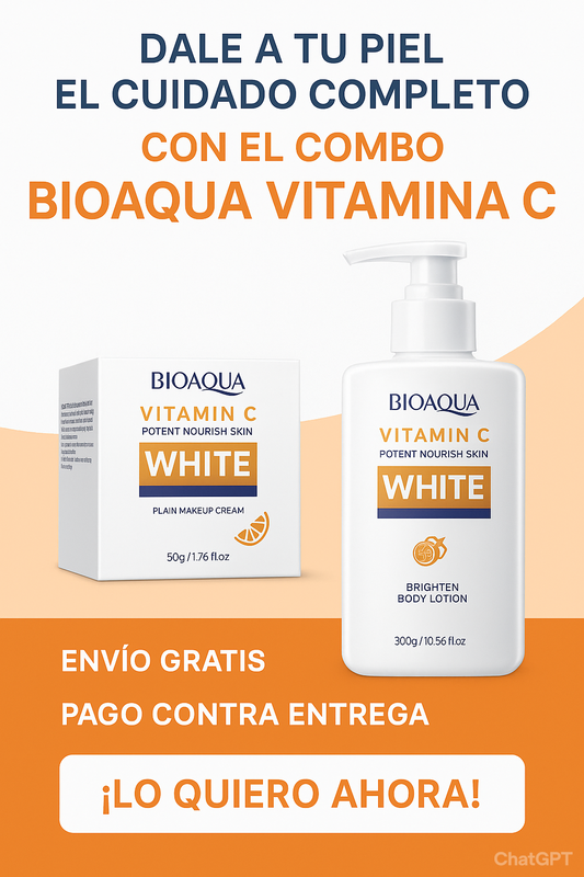 BIOAQUA Vitamin C White – Crema Blanqueadora y Nutritiva