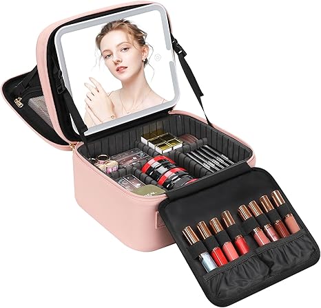 Bolso de Maquillaje con Espejo LED - ¡Tu belleza, siempre iluminada!