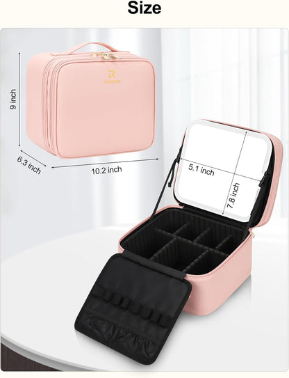 Bolso de Maquillaje con Espejo LED - ¡Tu belleza, siempre iluminada!