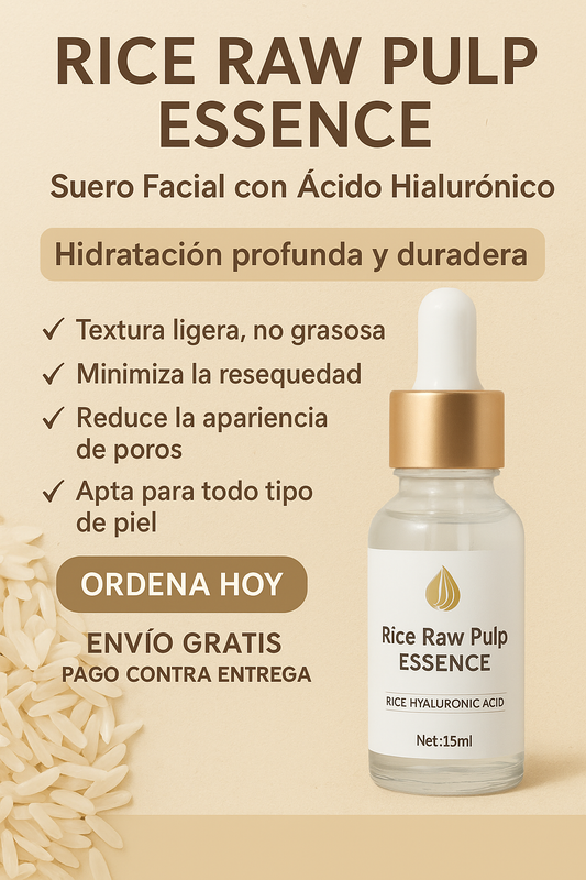 💧 Rice Raw Pulp Essence – Hidratación Profunda con Ácido Hialurónico.